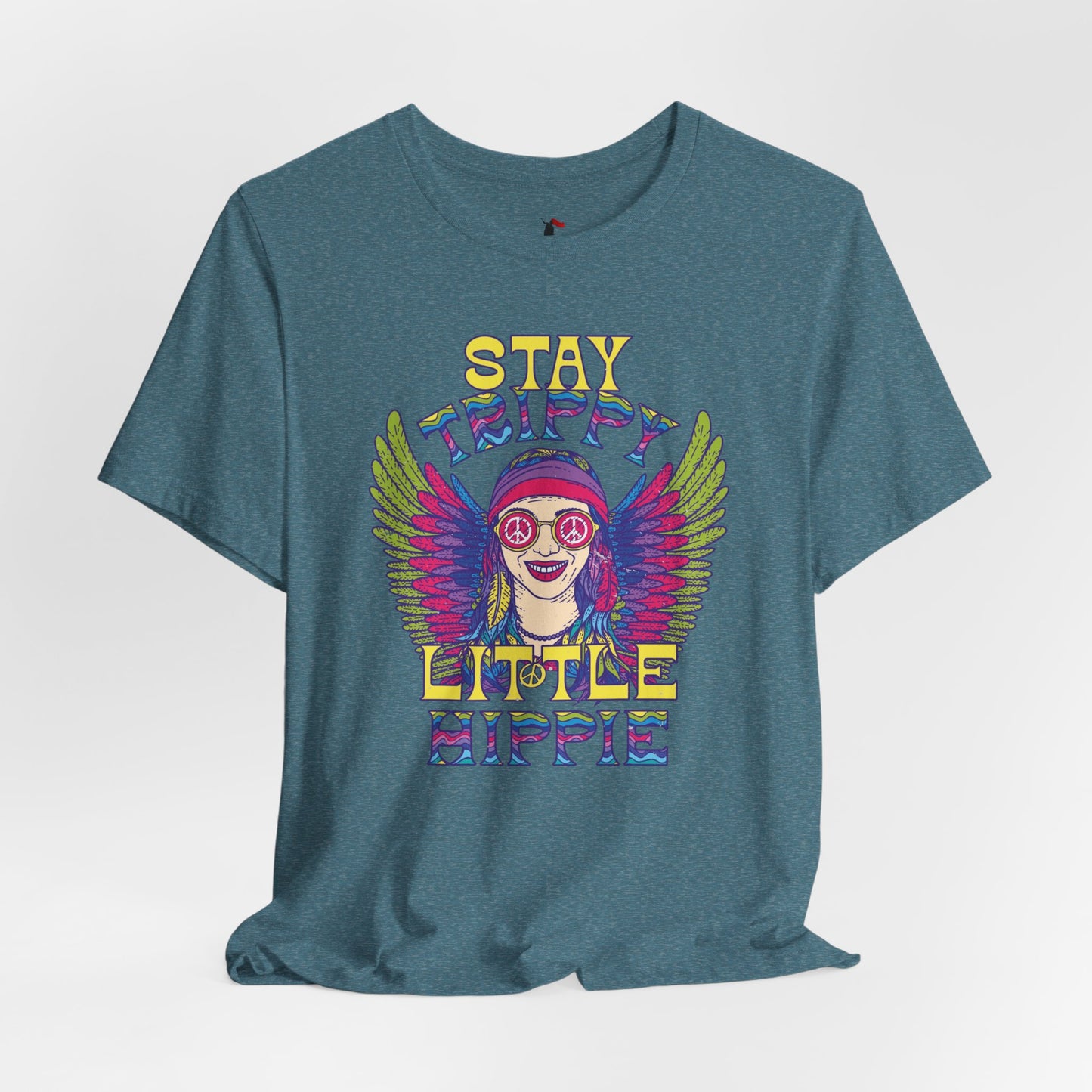 Hippie T-Shirt — "Stay Trippy Little Hippie" Retro Psychedelic Tee