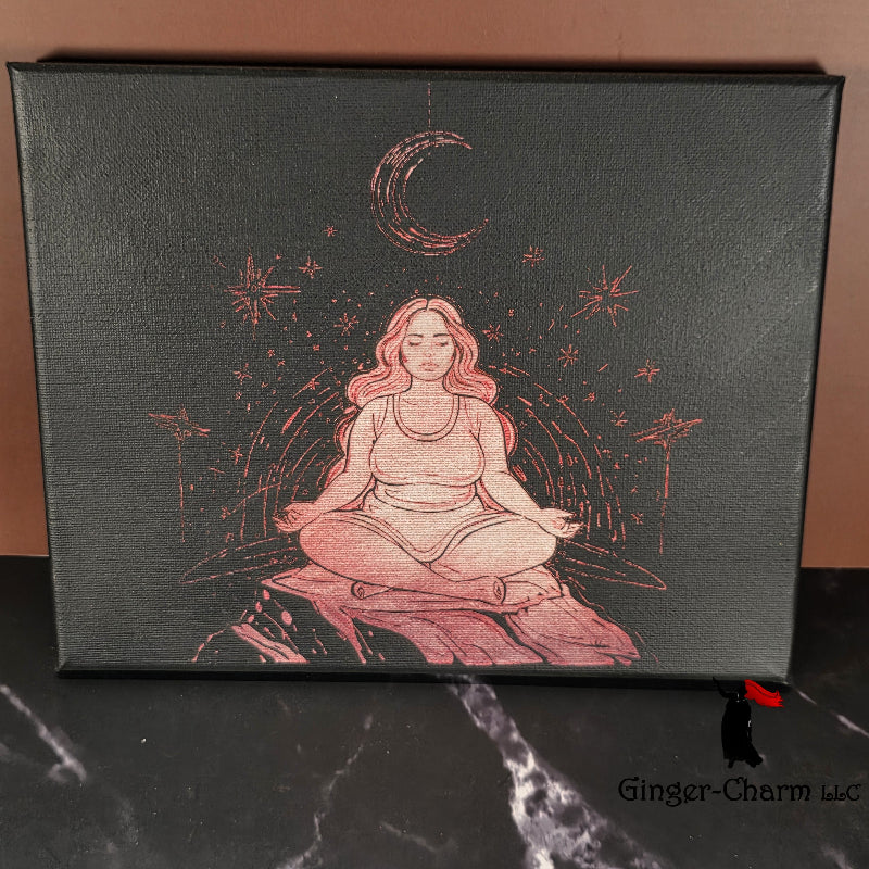 Canvas Painting - Meditating Goddess