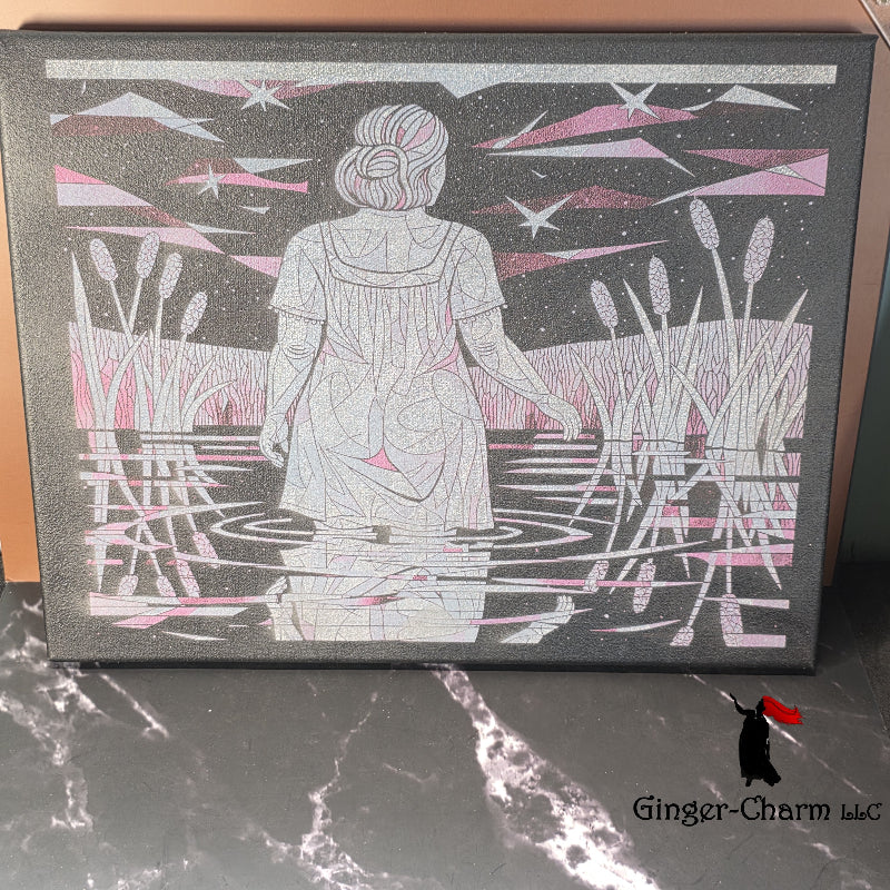 Canvas Painting - Lady of the Lake