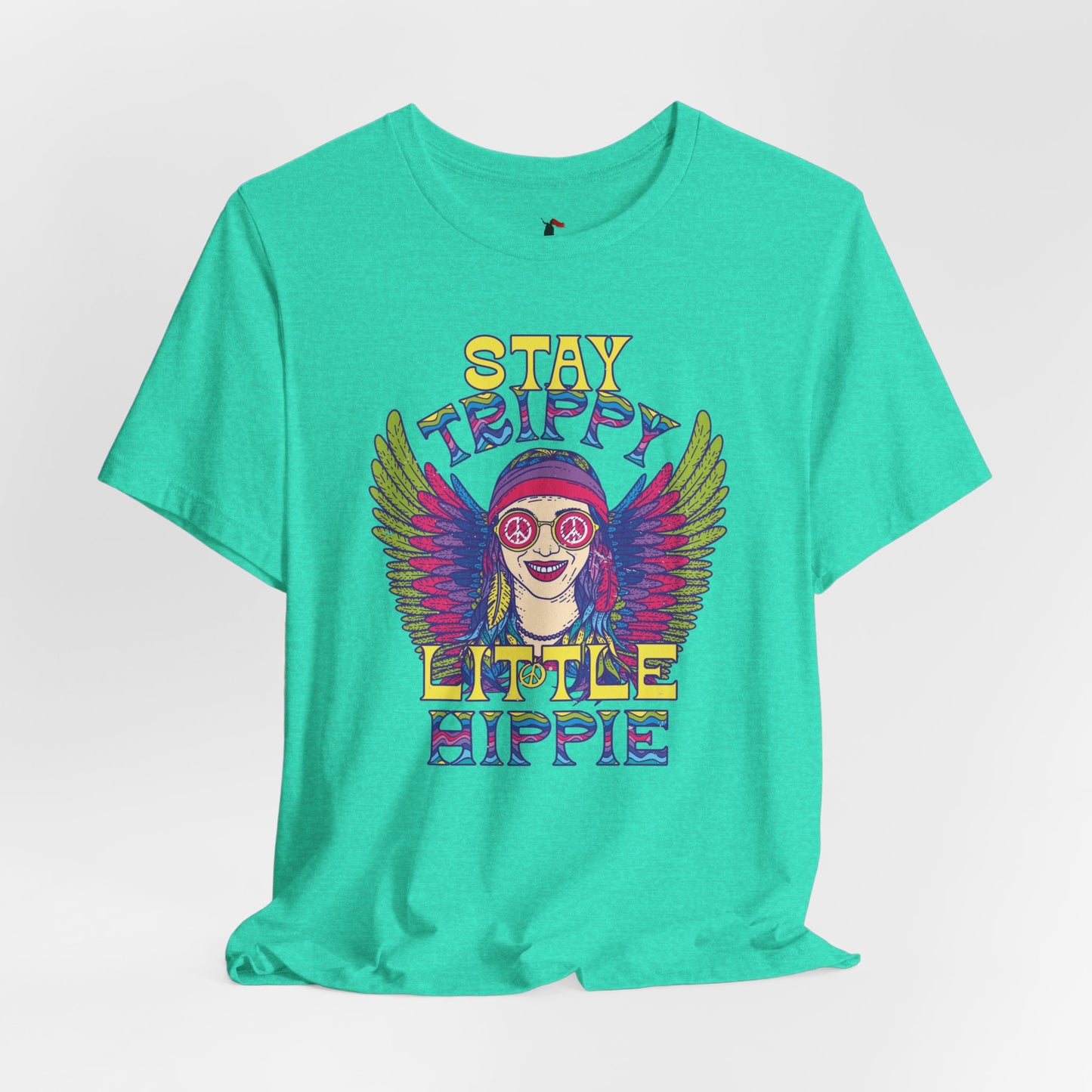 Hippie T-Shirt — "Stay Trippy Little Hippie" Retro Psychedelic Tee