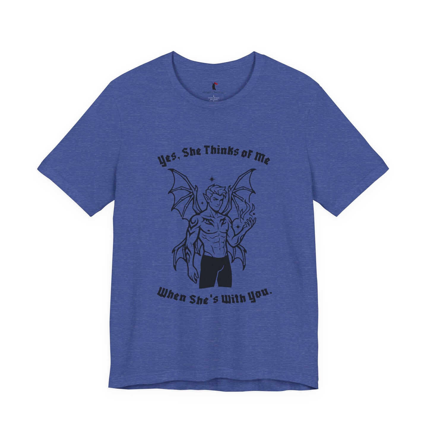 Fae Boy Graphic Tee — “Yes, She Thinks of Me When She’s With You”