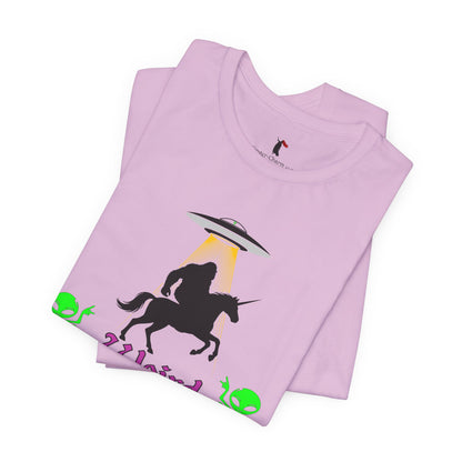 Weird Is The Way Tee — Retro UFO Horse Silhouette Halloween T-Shirt