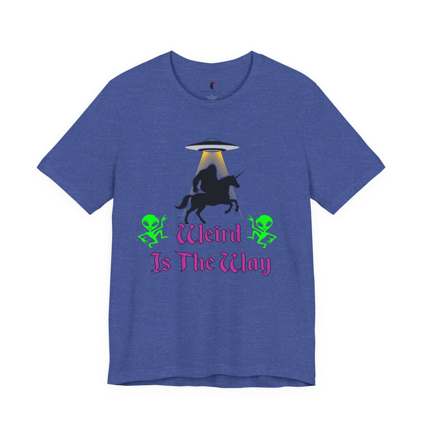 Weird Is The Way Tee — Retro UFO Horse Silhouette Halloween T-Shirt