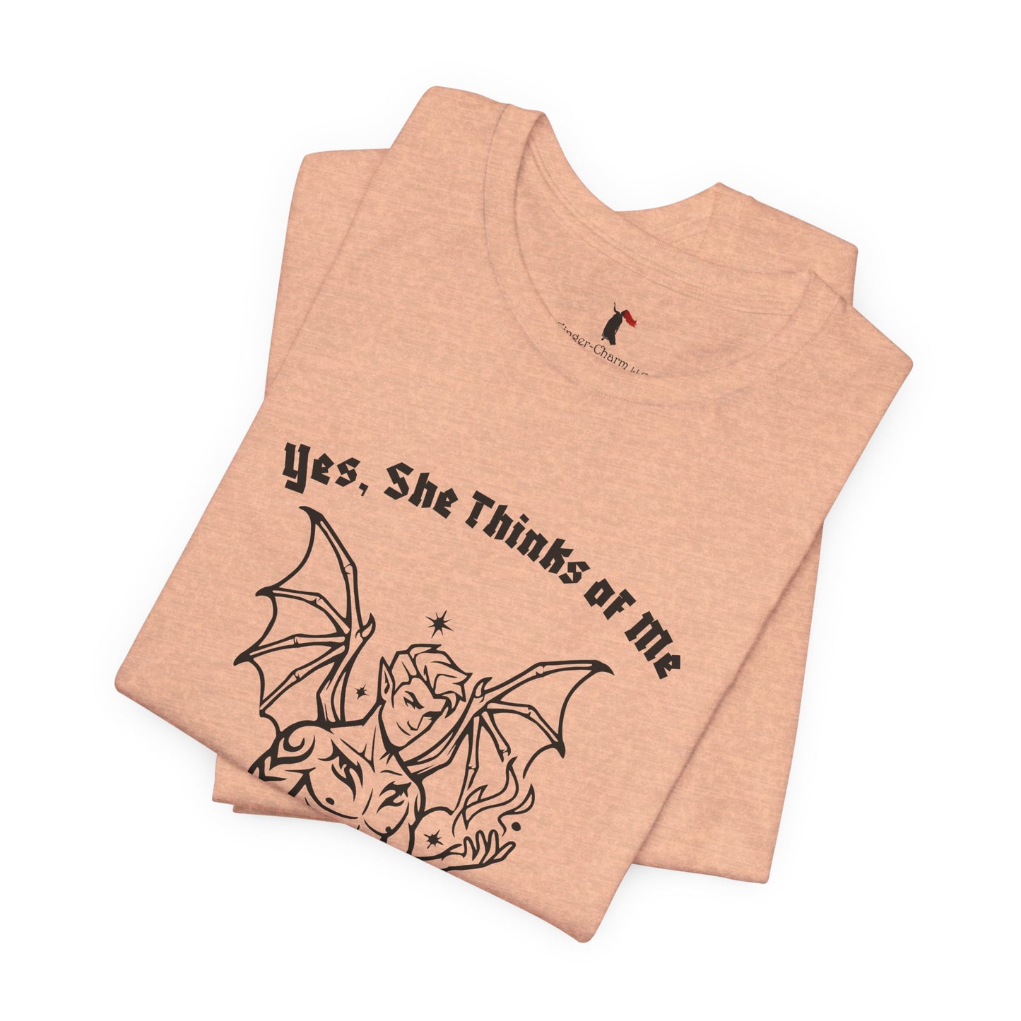 Fae Boy Graphic Tee — “Yes, She Thinks of Me When She’s With You”