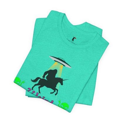 Weird Is The Way Tee — Retro UFO Horse Silhouette Halloween T-Shirt