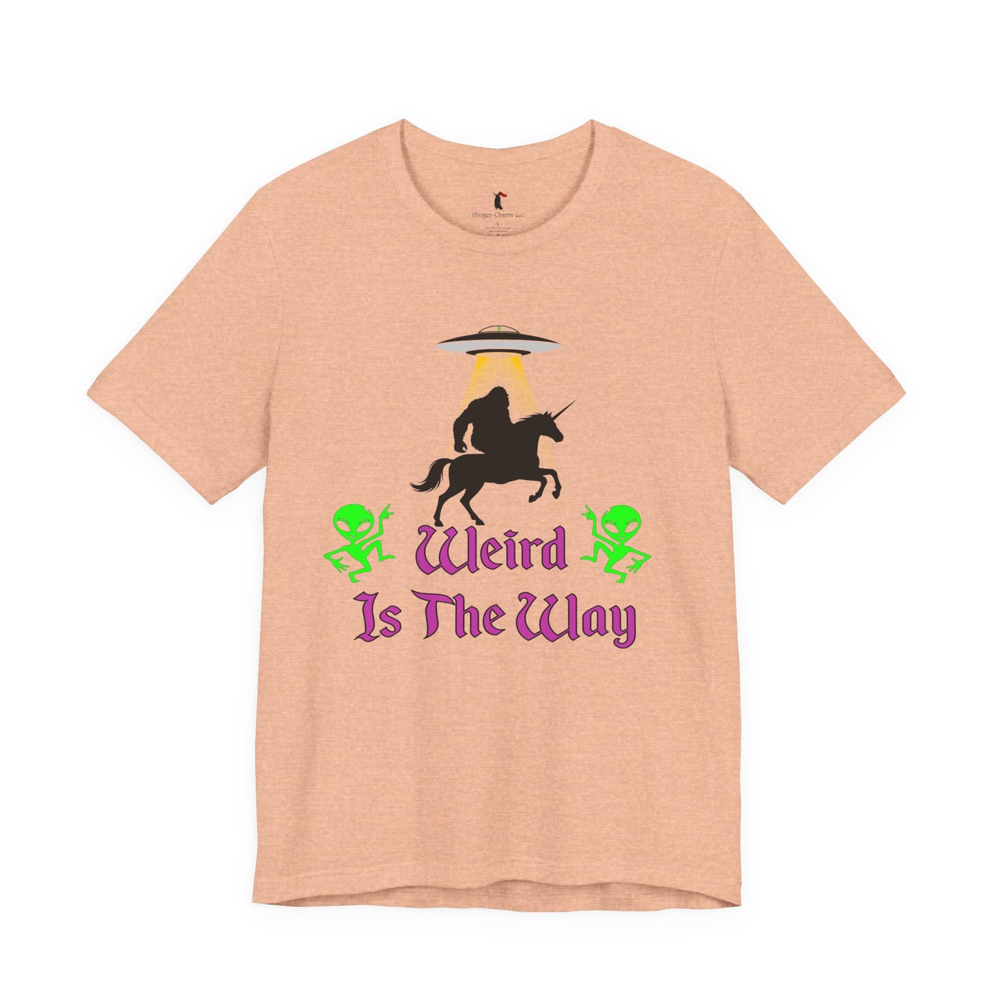 Weird Is The Way Tee — Retro UFO Horse Silhouette Halloween T-Shirt