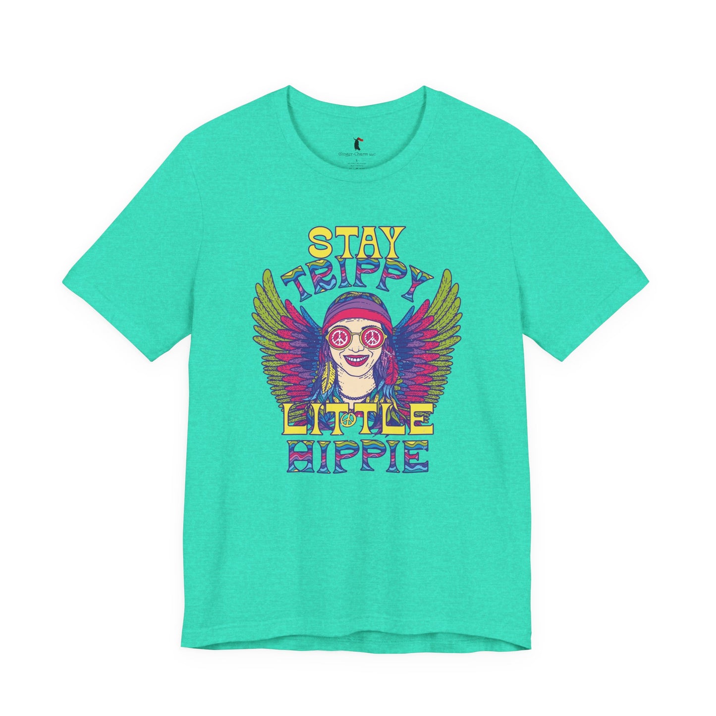 Hippie T-Shirt — "Stay Trippy Little Hippie" Retro Psychedelic Tee
