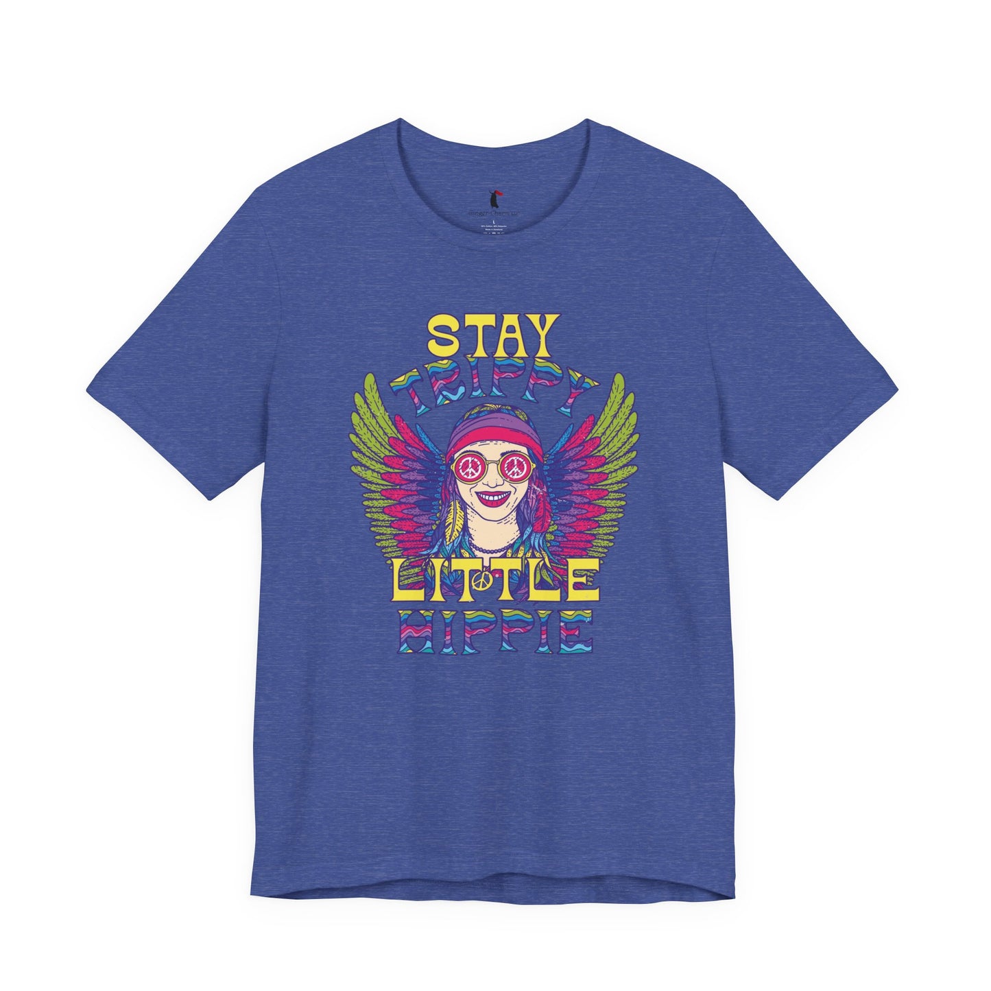Hippie T-Shirt — "Stay Trippy Little Hippie" Retro Psychedelic Tee