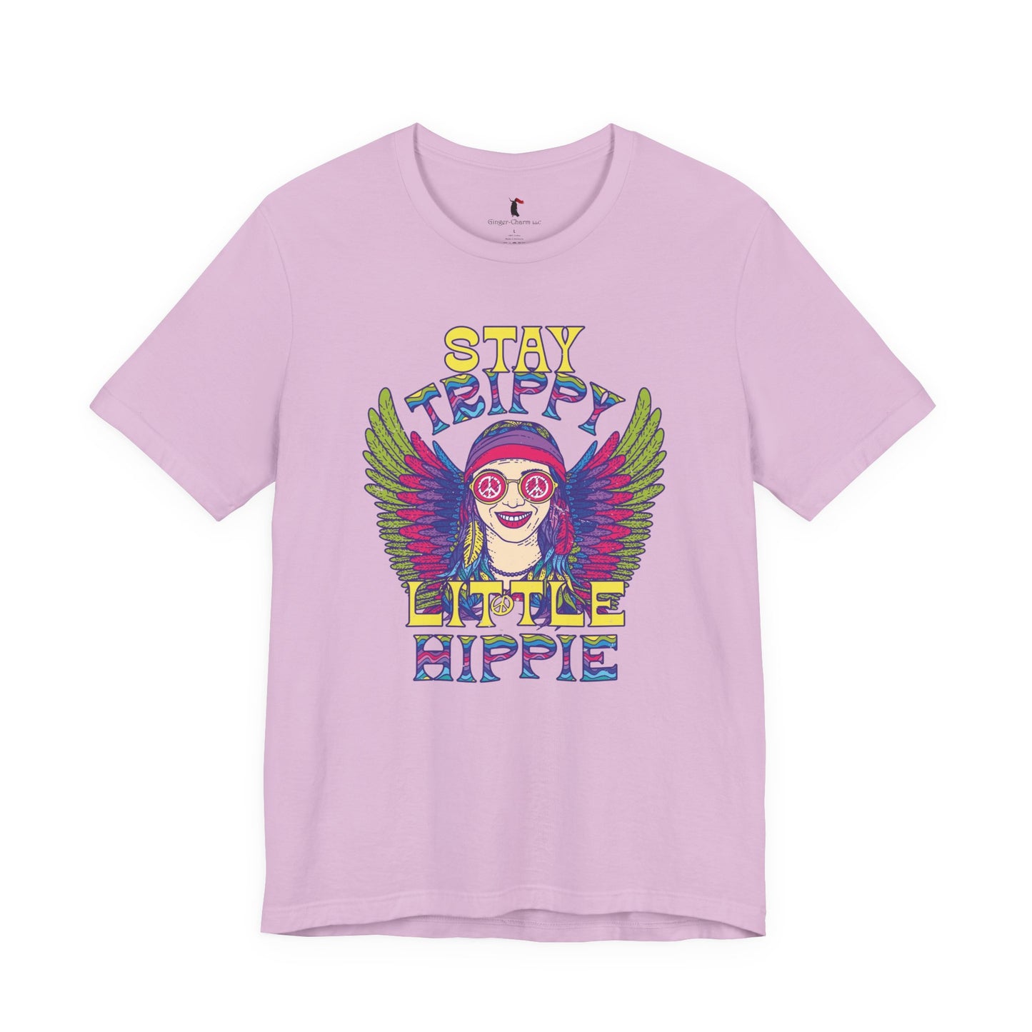 Hippie T-Shirt — "Stay Trippy Little Hippie" Retro Psychedelic Tee