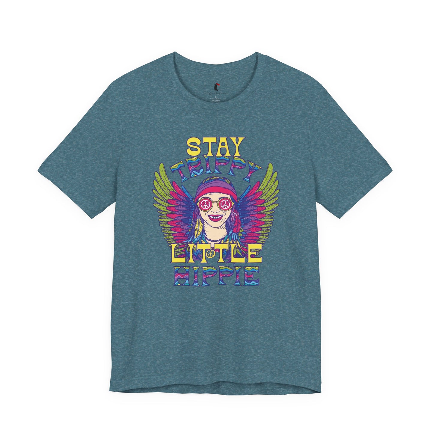 Hippie T-Shirt — "Stay Trippy Little Hippie" Retro Psychedelic Tee