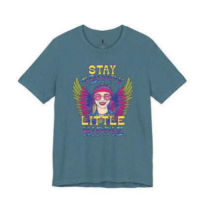 Hippie T-Shirt — "Stay Trippy Little Hippie" Retro Psychedelic Tee