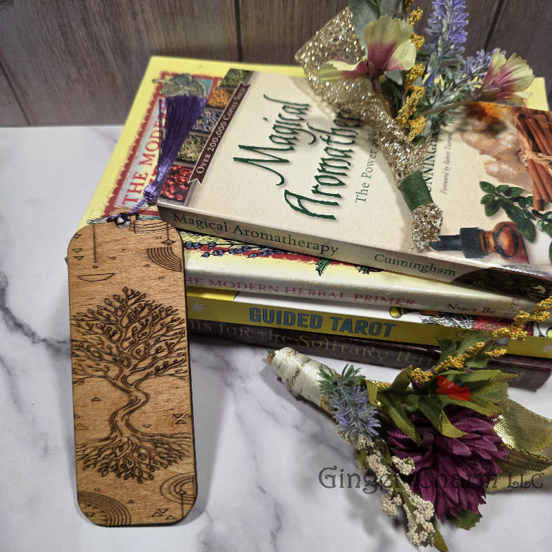 Bookmark-Wood-Laser engraved- Tree of Life