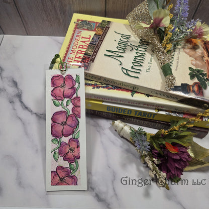 Bookmark-Painting-Laminated-Pink Floral