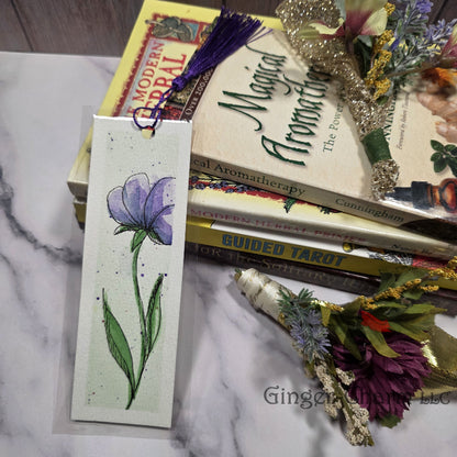Bookmark-Painting-Laminated-Lavender Blossom