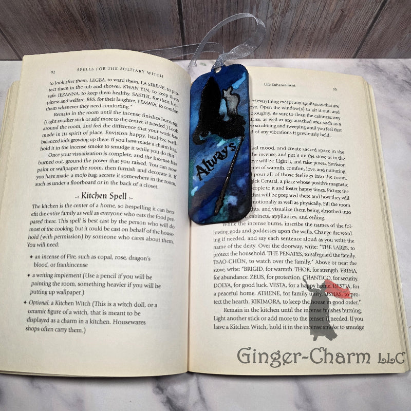 Bookmark-Wood-Hand Painted - Always