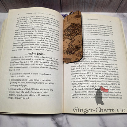 Bookmark-Wood-Laser engraved- Tree of Life