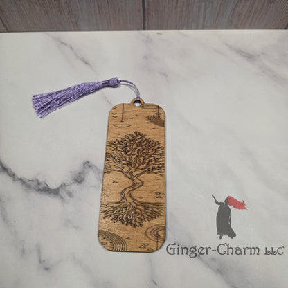 Bookmark-Wood-Laser engraved- Tree of Life
