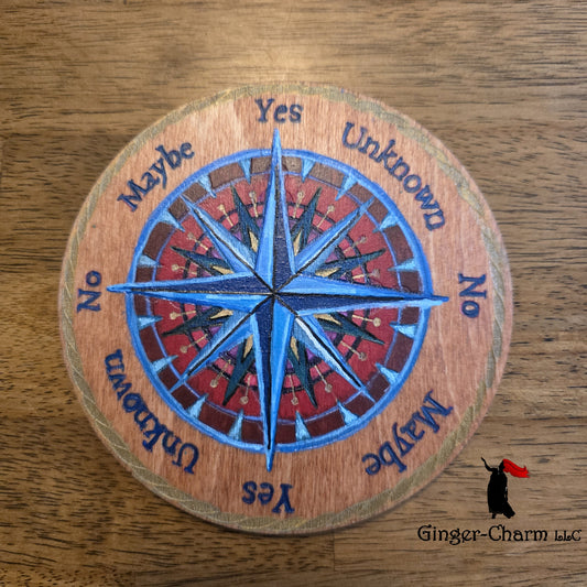 Wayfinder’s Pendulum Board — Handcrafted Birch Wood Divination Board