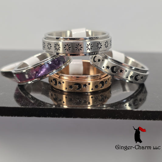 Fidget Spinner Anxiety Ring — Stainless Steel | Choose Your Style