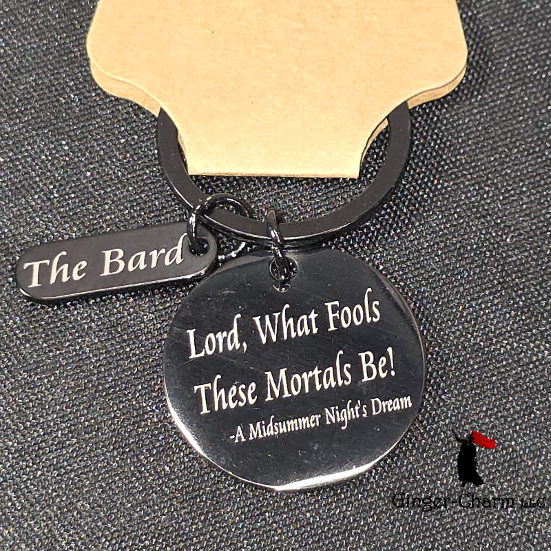 Keychain - Shakespeare Mortal Fools