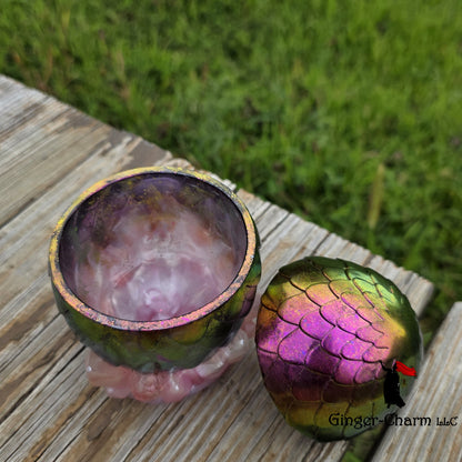 Dragon Egg Stash Jar - Iridescent Forest