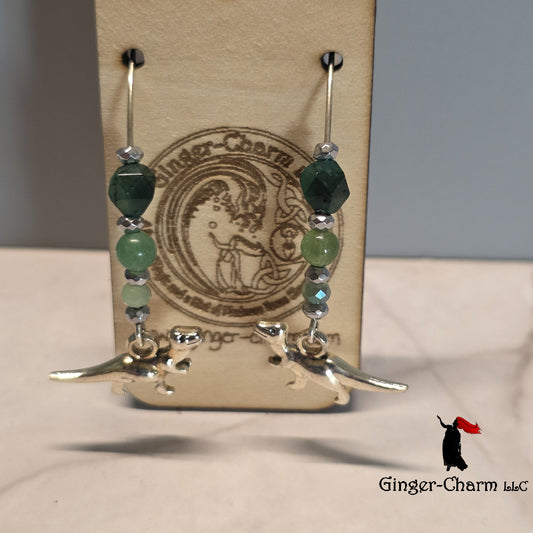 Beaded Charm Hoop Earrings — Handcrafted | Choose Your Design