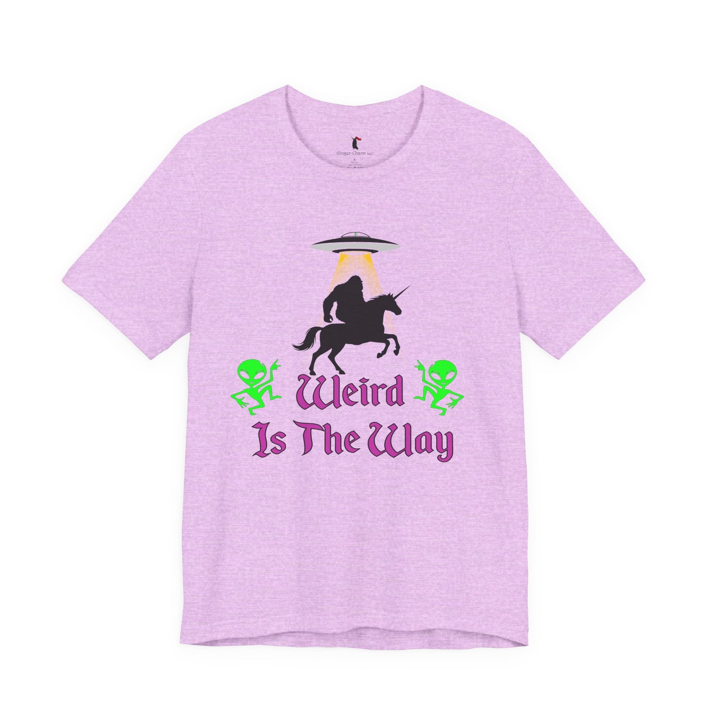 Weird Is The Way Tee — Retro UFO Horse Silhouette Halloween T-Shirt