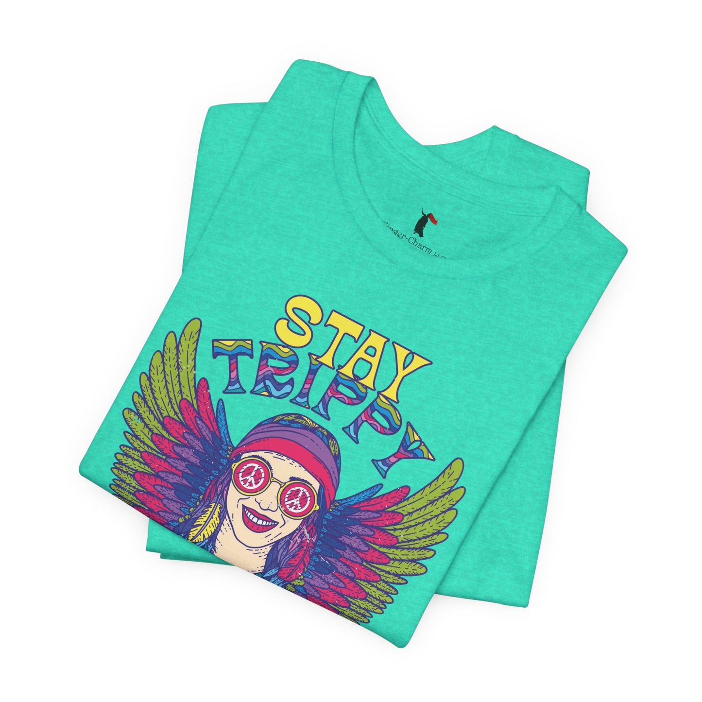 Hippie T-Shirt — "Stay Trippy Little Hippie" Retro Psychedelic Tee