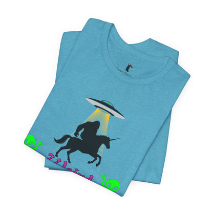 Weird Is The Way Tee — Retro UFO Horse Silhouette Halloween T-Shirt