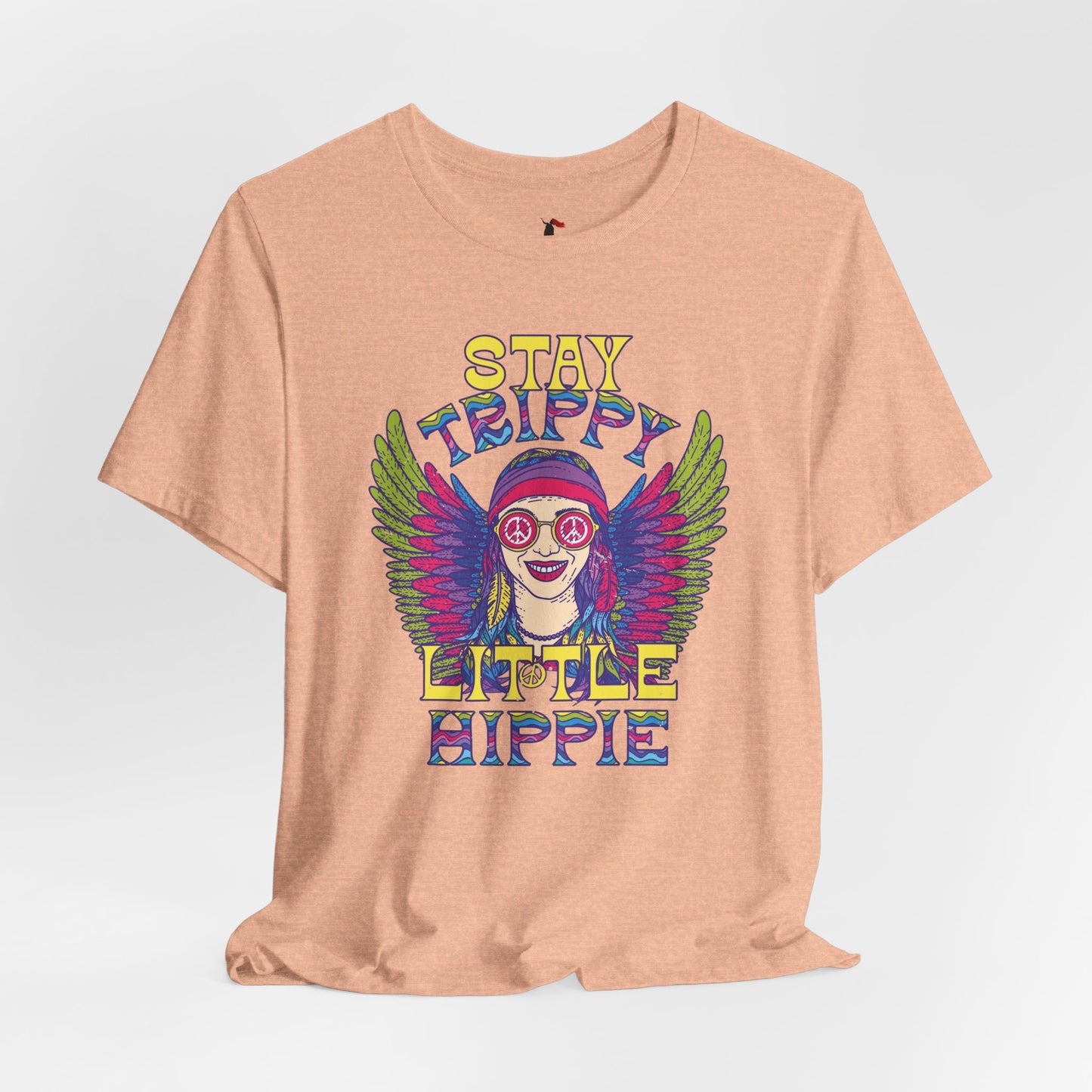 Hippie T-Shirt — "Stay Trippy Little Hippie" Retro Psychedelic Tee