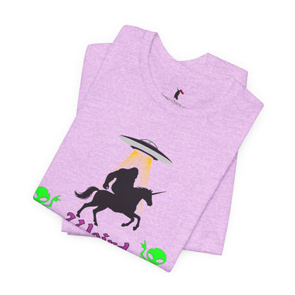 Weird Is The Way Tee — Retro UFO Horse Silhouette Halloween T-Shirt