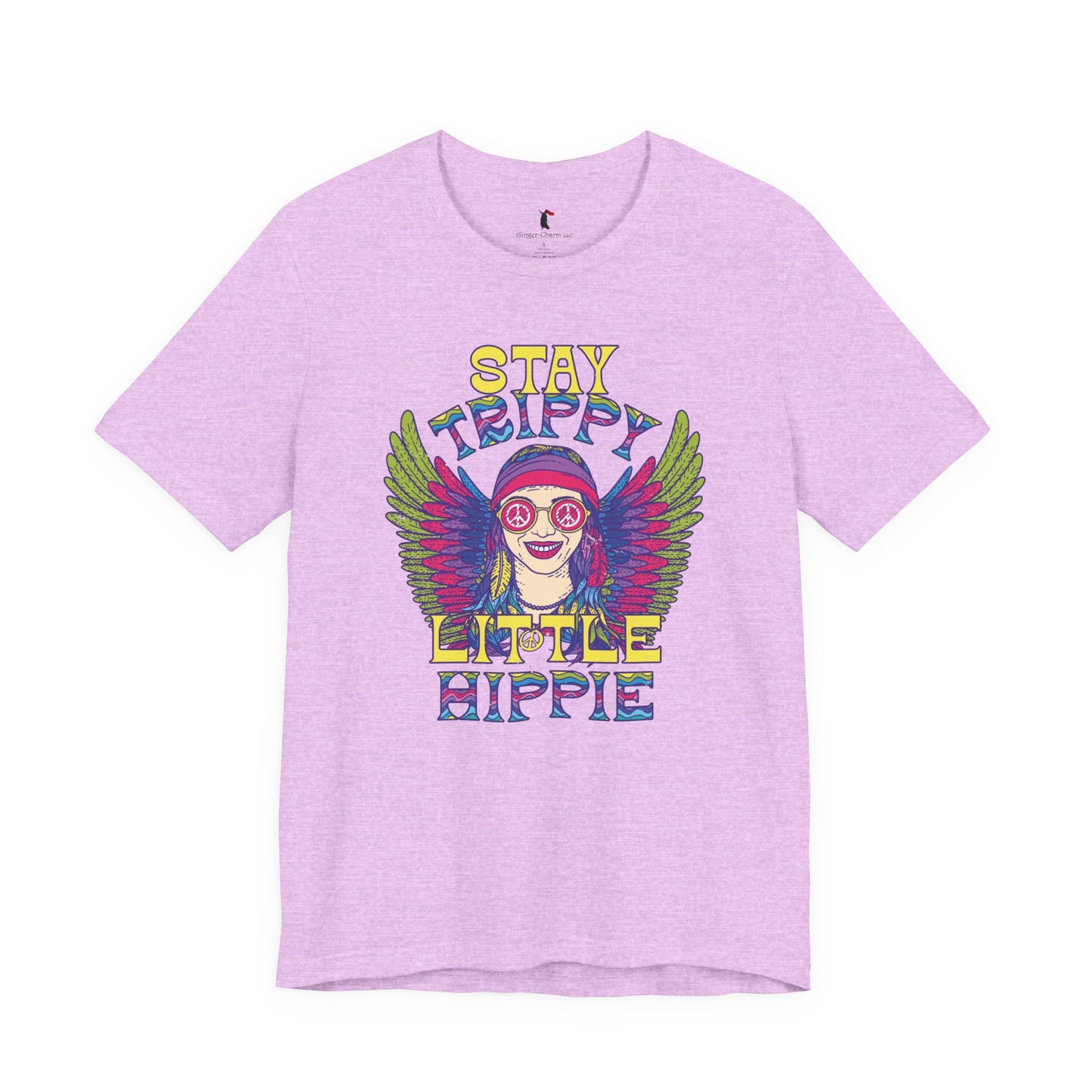 Hippie T-Shirt — "Stay Trippy Little Hippie" Retro Psychedelic Tee