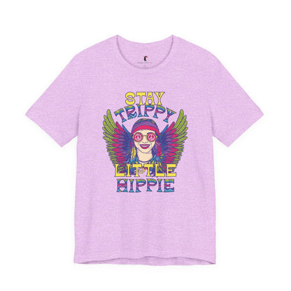 Hippie T-Shirt — "Stay Trippy Little Hippie" Retro Psychedelic Tee